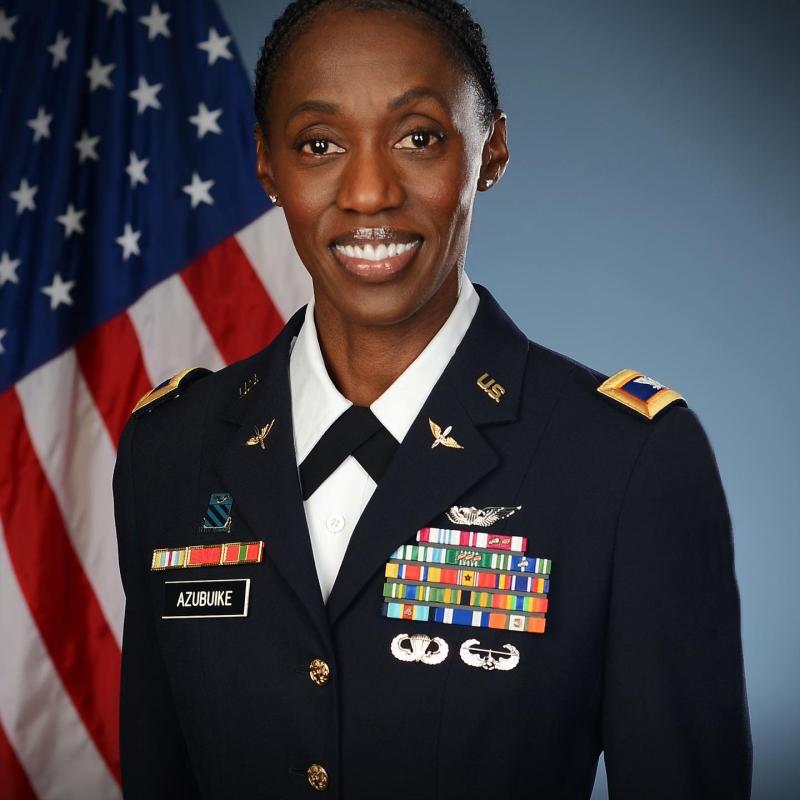 Amanda Azubuike has been recently promoted to Brigadier General rank in the United States Army. She is of Igbo ancestry in Southeast Nigeria.