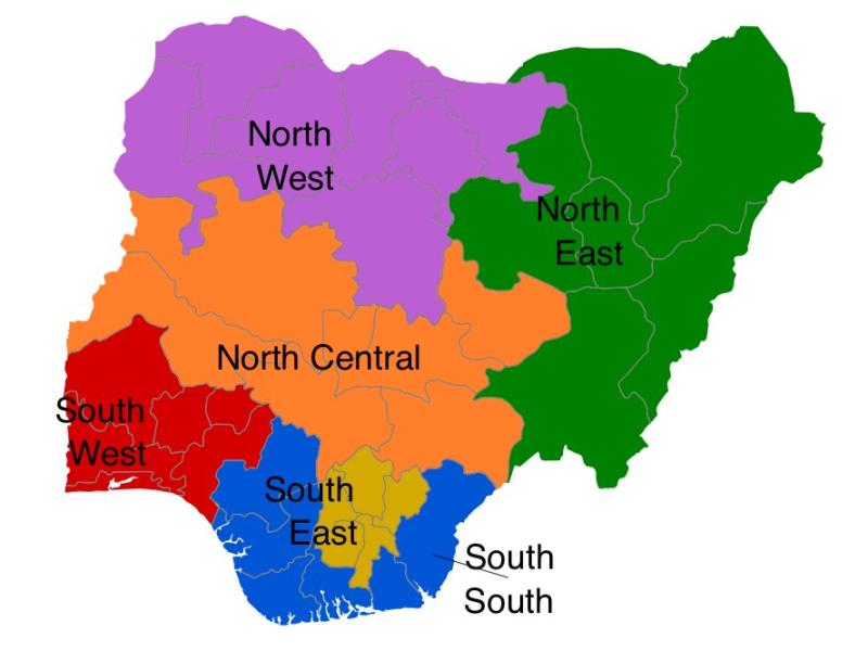 Nigeria, officially known as the Federal Republic of Nigeria, is split into six geopolitical zones.