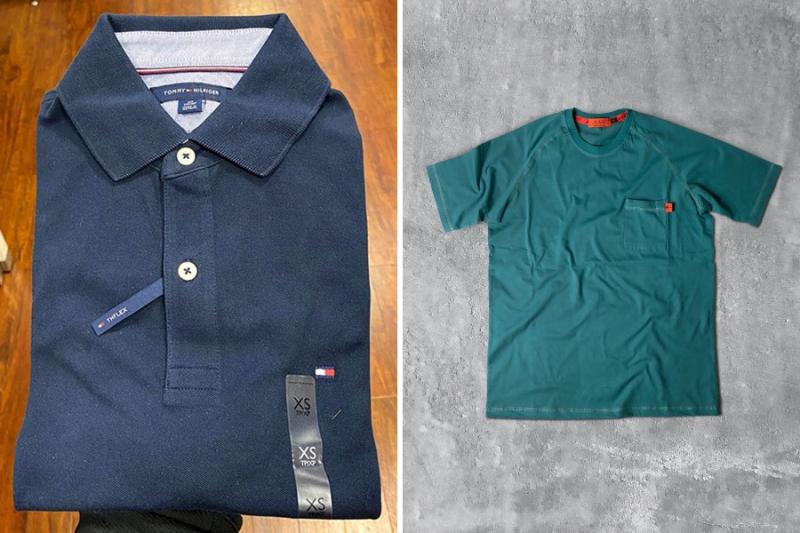 Polo shirts are considered more casual than shirts. A shirt has a structured collar and a row of buttons and can be made of various fabrics, while a polo has a knit collar, partial button placket, and short sleeves & is usually made of knit material.
