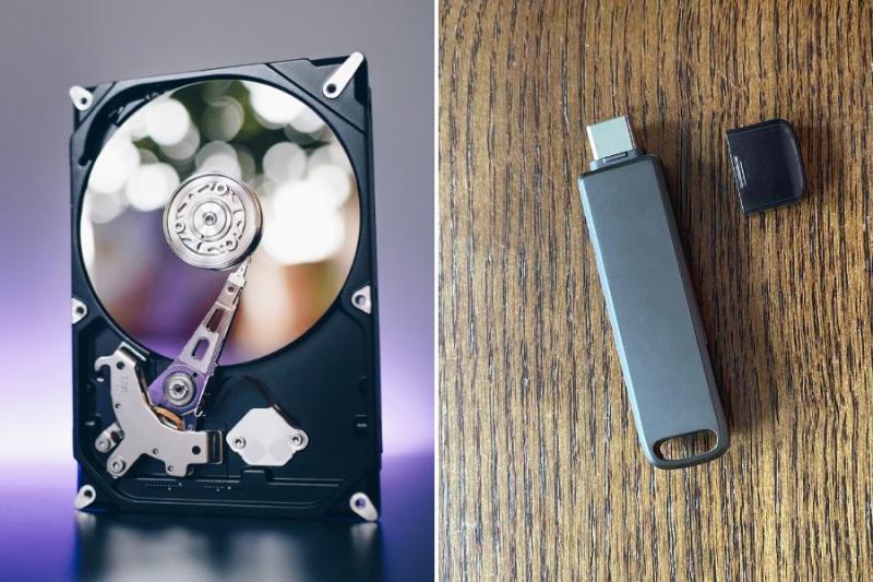 Flash drives and hard drives are both types of storage devices, but they look and work differently. Flash drives use NAND-based flash memory, which is solid-state, light, and has no moving parts.